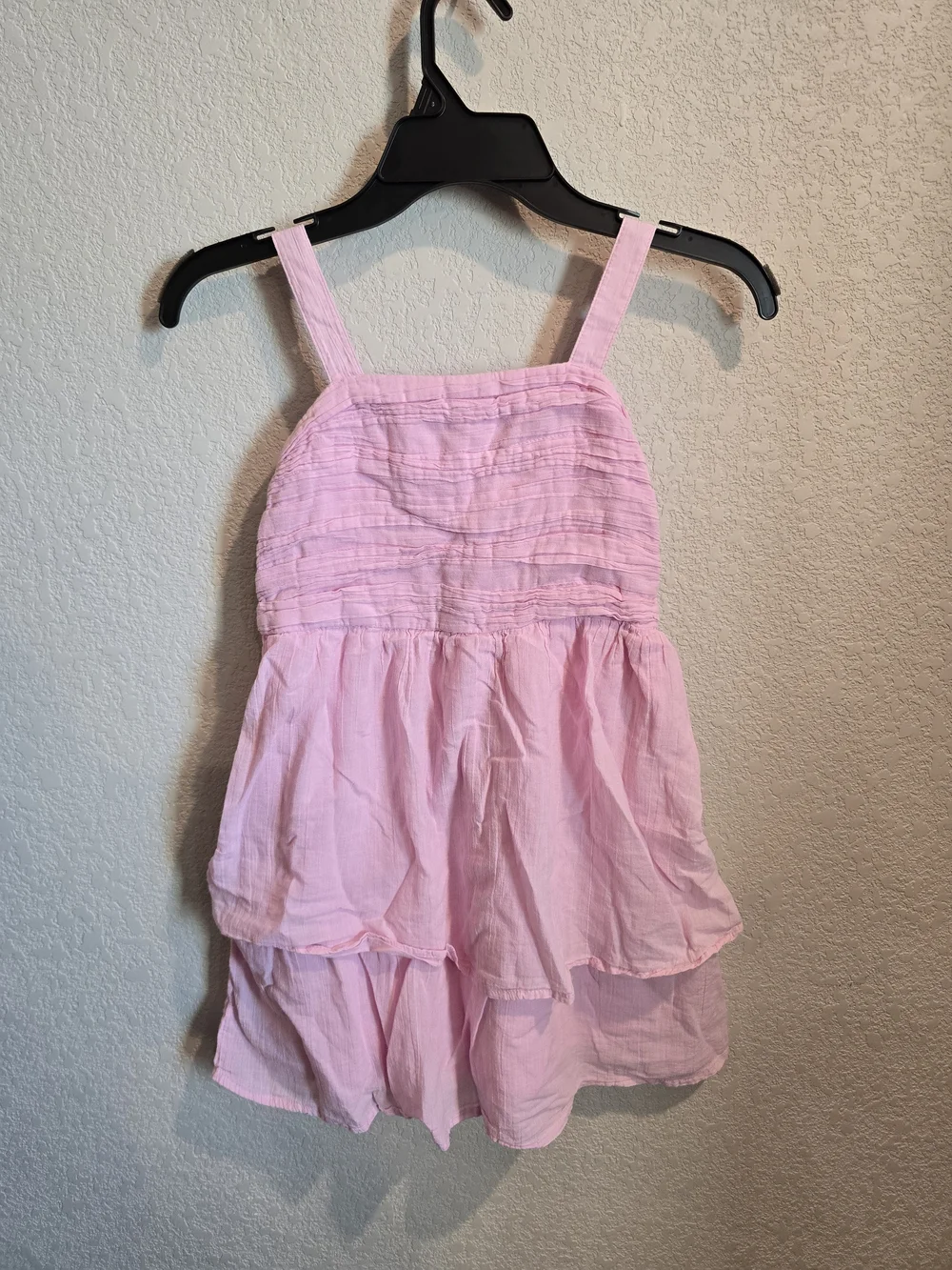 Abercrombie Kids Girls Pink Tiered Gauze Sun Dress - Size 9/10